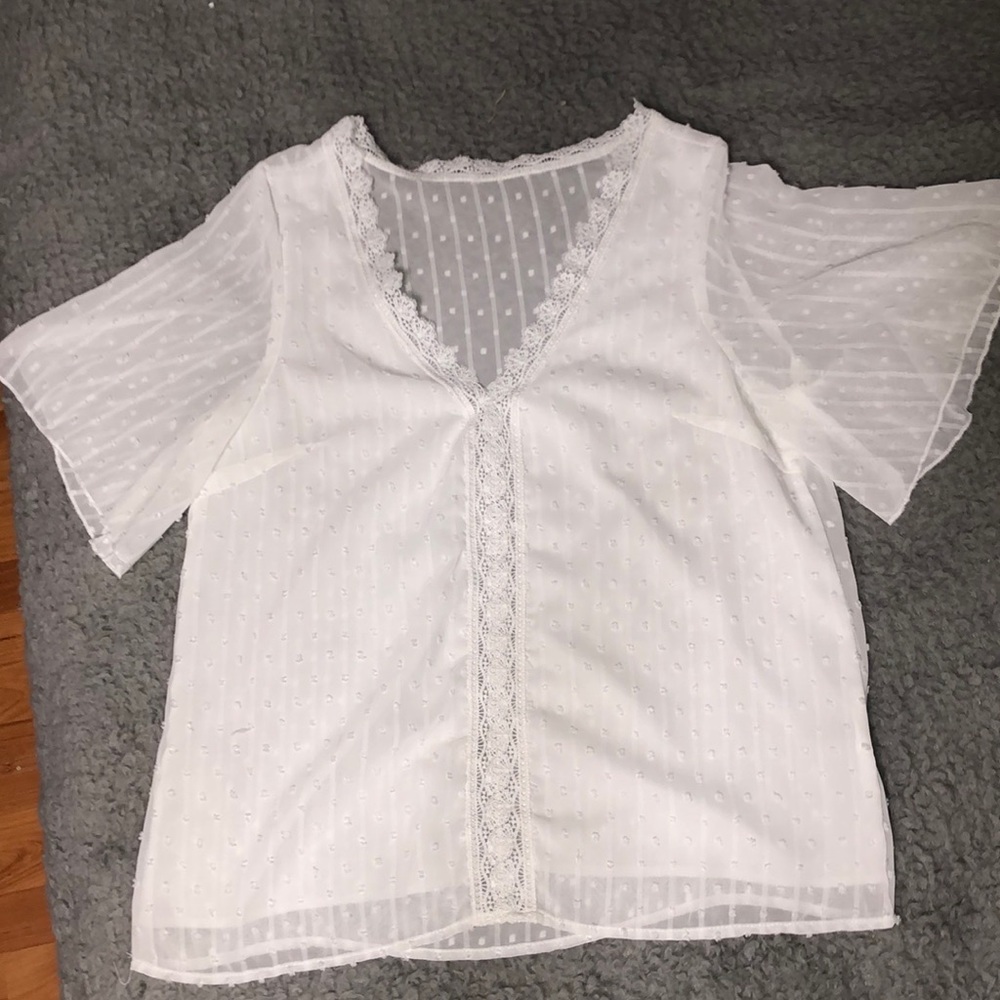 Shein White Summer Blouse